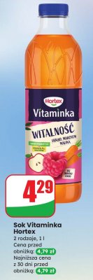 Sok Vitaminka 2 rodzaje promocja w Dino
