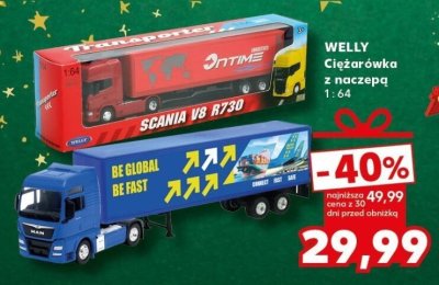 Ciężarówka z naczepą  promocja w Kaufland