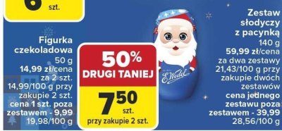 Zestaw słodyczy z pacynką E.Wedel promocja w Carrefour
