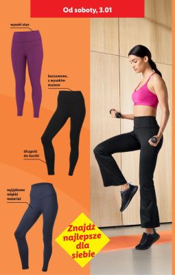 Legginsy i spodnie sportowe promocja w Lidl