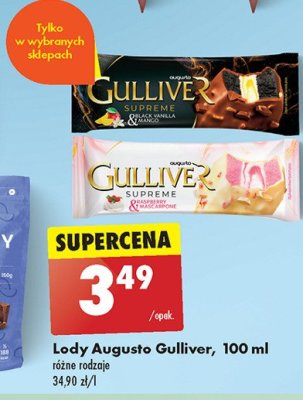 Lód black vanilla&mango Augusto gulliver promocja