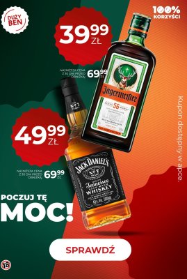 Whisky Jack Daniel's Tennessee 0.5l promocja w Duży Ben