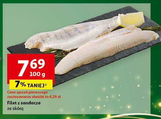 Sandacz filet ze skórą promocja w Auchan