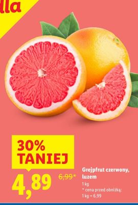 Grejpfrut czerwony luzem promocja w Lidl