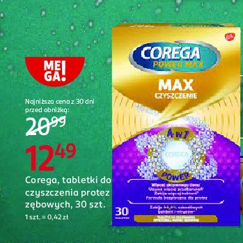 Tabletki do czyszczenia protez Corega power max promocja