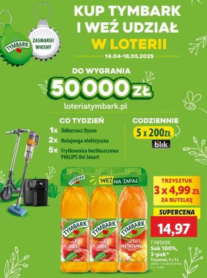 Sok jabłkowy 2 szt + multiwitamina Tymbark 1936 promocja