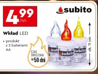 Wkład LED Subito promocja w Biedronka