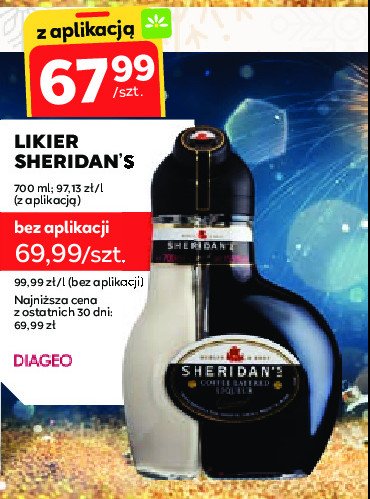 Likier Sheridan's coffee promocja w Stokrotka