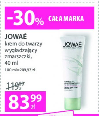 Krem do twarzy wygładzający zmarszczki Jowae promocja