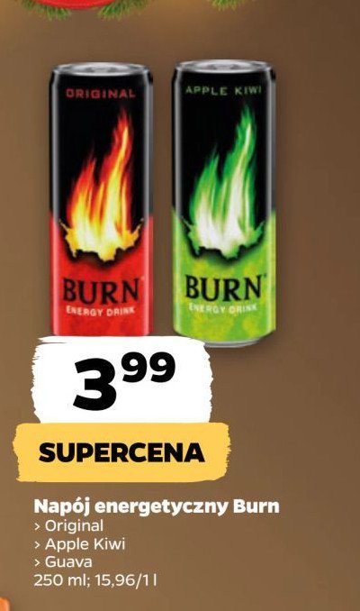 Napój guava Burn promocja w Netto