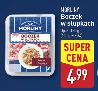 Boczek w słupkach Morliny promocja w Aldi