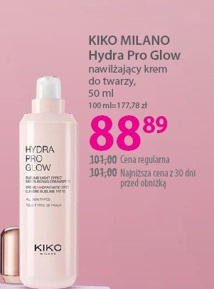 Krem do twarzy nawilżajacy Kiko milano hydra pro promocja w Hebe