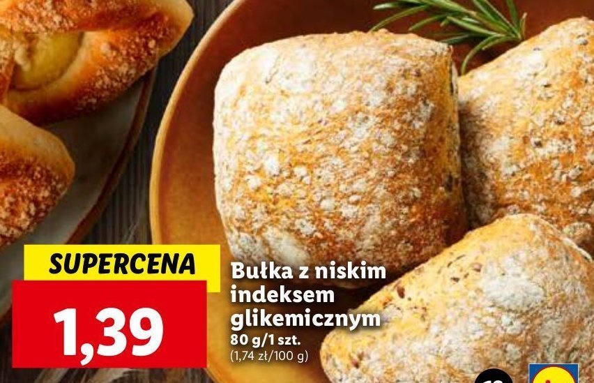 Bułka z niskim indeksem glikemicznym Chrupiące z pieca promocja