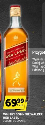 Whisky JOHNNIE WALKER RED LABEL promocja w ABC