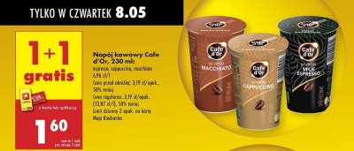 Napój kawowy macchiato Cafe d'or promocja
