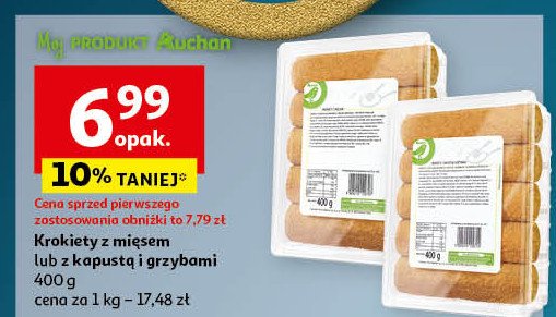 Krokiety z mięsem Auchan promocja w Auchan