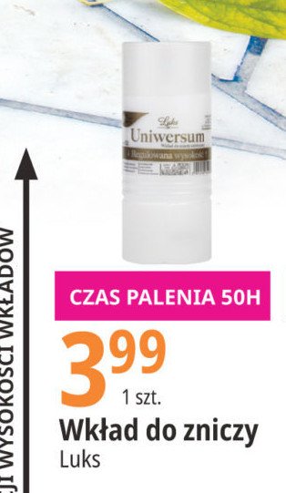 Wk艂ad parafinowy 50 h Luks promocja