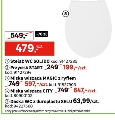 Deska WC z duroplasu SELU promocja w Leroy Merlin