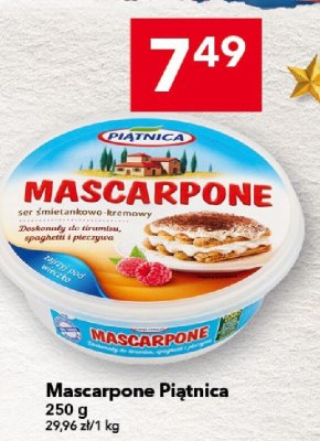 Mascarpone Piątnica 250 g promocja w LEWIATAN