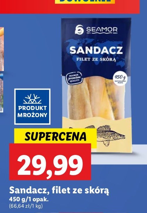 Sandacz filet ze skórą SEAMOR promocja