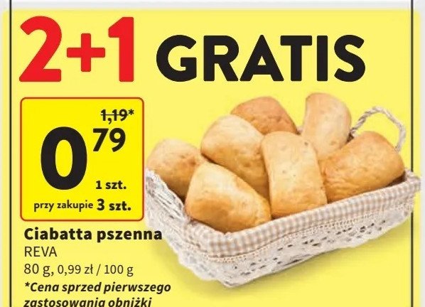 Ciabatta naturalna Reva promocja