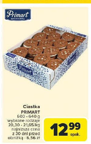 Ciastka crazy Primart promocja w Carrefour