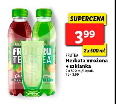 Nap贸j zielony + nap贸j czarny + szklanka Frugo frutea promocja