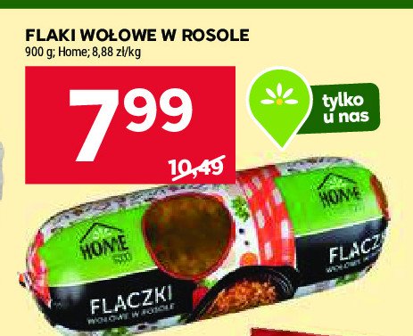 Flaki wołowe w rosole Home food promocja