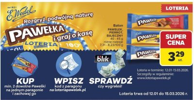 Baton Pawełek Pierrot Bajeczny 130-145g różne rodzaje promocja w Carrefour