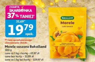 Morele suszone Bakalland 300 g promocja w Auchan