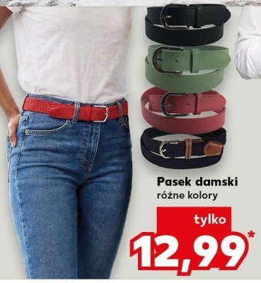 Pasek damski, różne kolory promocja w Kaufland