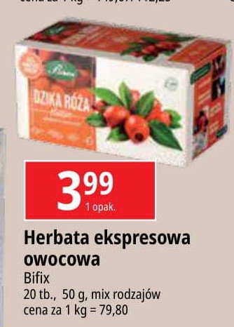 Herbatka dzika róża Bifix classic promocja w Leclerc