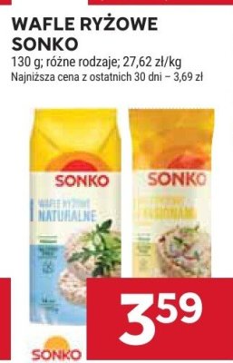 Wafle ryżowe Sonko promocja w Stokrotka