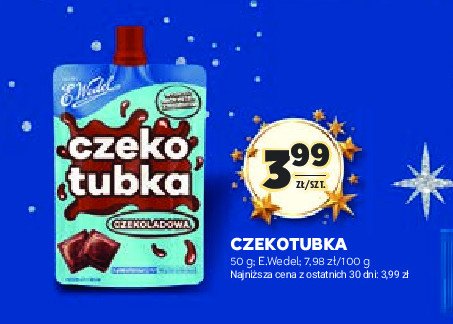 Czekotubka czekoladowa E. wedel czeko kakao promocja w Stokrotka