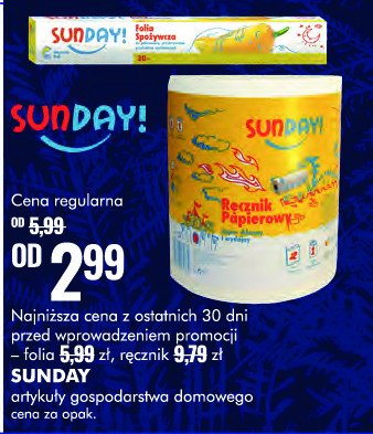 Folia spożywcza 30 m Sunday! promocja