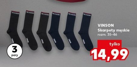 Skarpetki długie 35-46 VINSON promocja w Kaufland