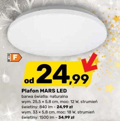 Plafon MARS LED barwa światła: naturalna promocja w Bricomarche