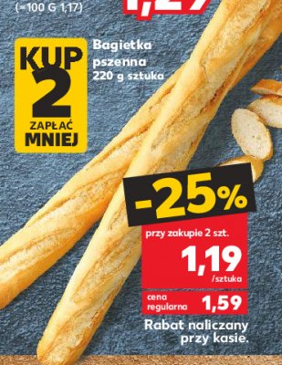 Bagietka pszenna Z naszej piekarni kaufland promocja