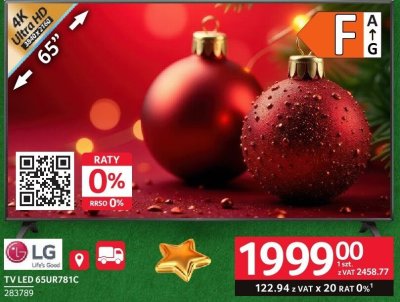 Telewizor LED LG 65UR781C promocja w Selgros