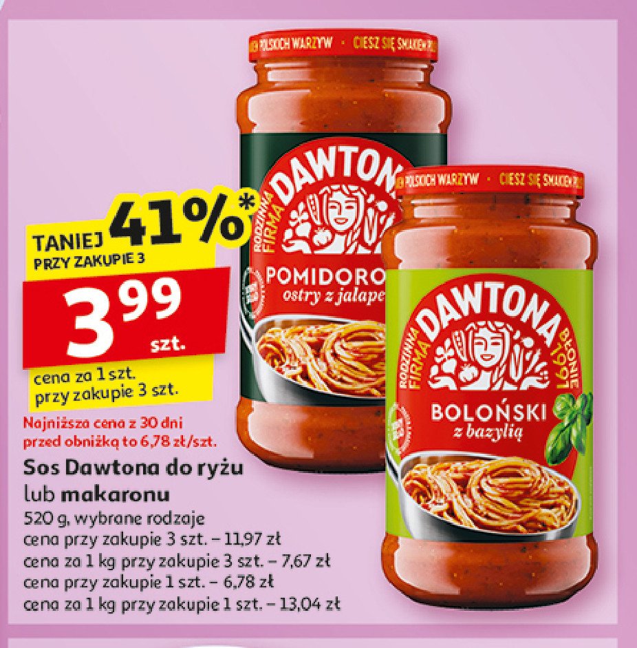 Sos pomidorowy ostry z jalapeno Dawtona promocja w Auchan