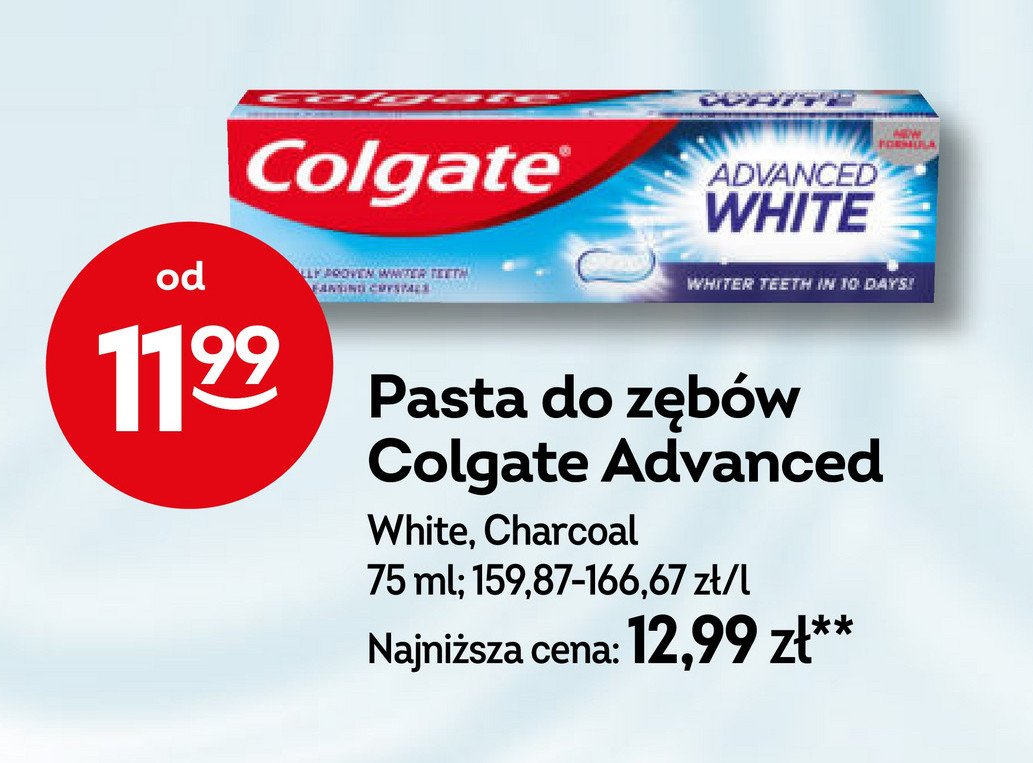 Pasta do zębów Colgate advanced white promocja w Żabka