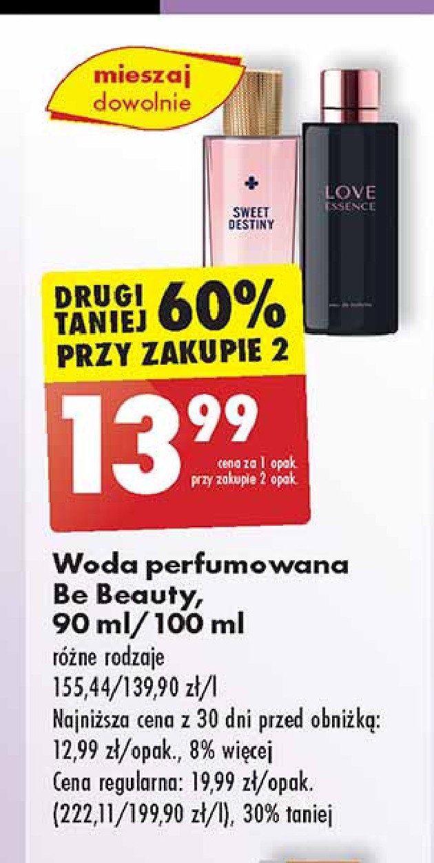 Woda perfumowana love essence Be beauty Be beauty care promocja