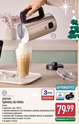 Spieniacz do mleka  promocja w Aldi