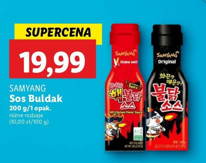 Sos original SAMYANG (SPOŻYWCZE) promocja w Lidl