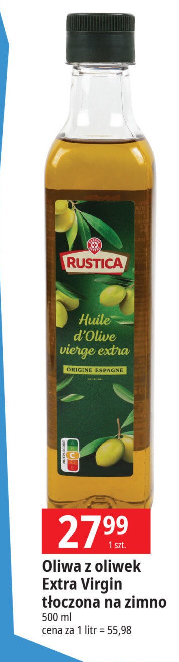 Oliwa z oliwek extra virgin Wiodąca marka rustica promocja