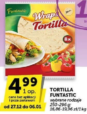 Tortilla Funtastic promocja w Euro Sklep