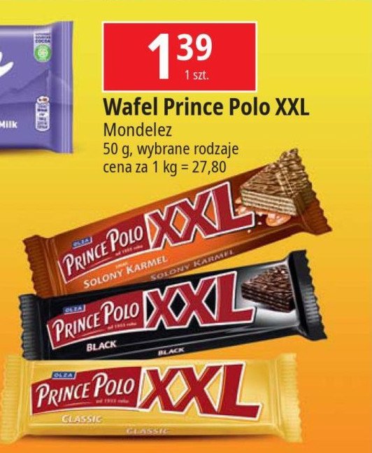 Wafelek solony karmel Prince polo xxl promocja