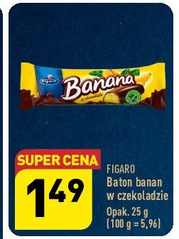 Baton banana w czekoladzie Figaro promocja