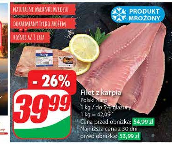 Karp filet nacinany Polski karp promocja