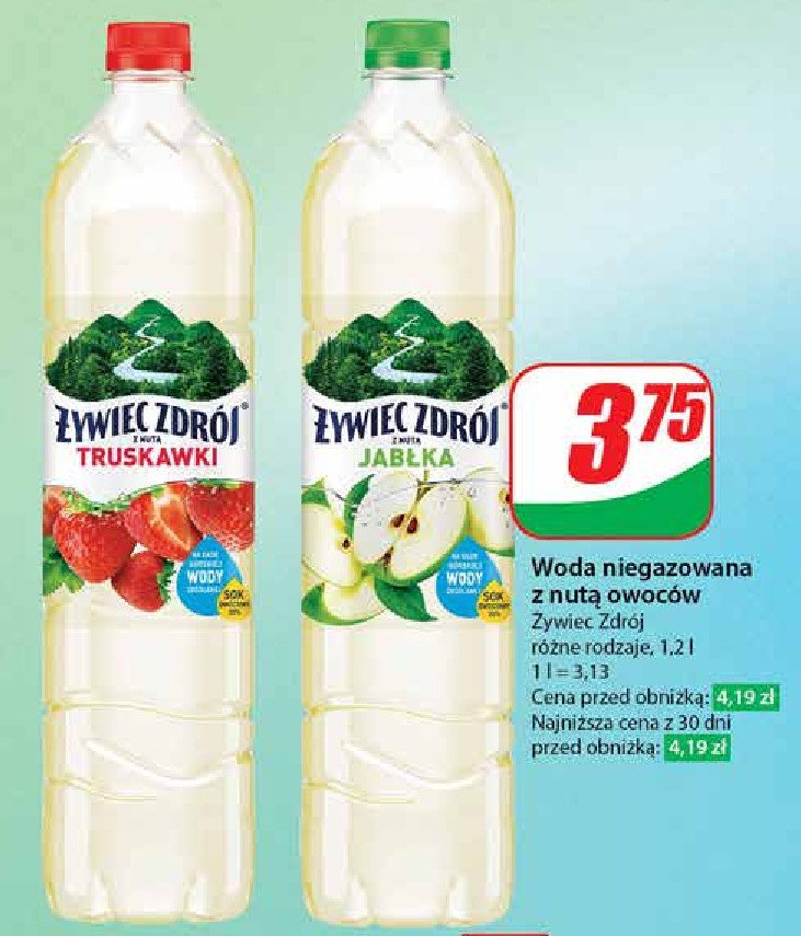 Woda truskawkowa Żywiec zdrój z nutą... promocja